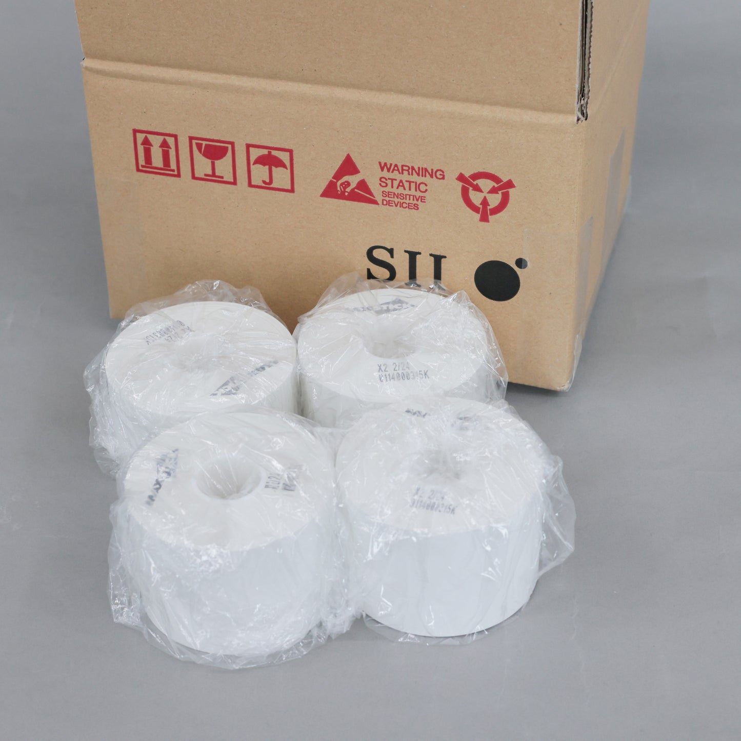 SLP721RT用 弱粘ライナーレスラベル 58mm(4巻/箱)