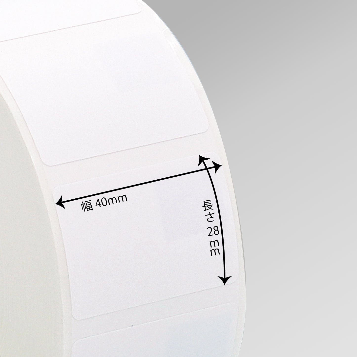 SLP721RT用台紙付きラベル 幅40mm×長さ28mm(4巻/箱)