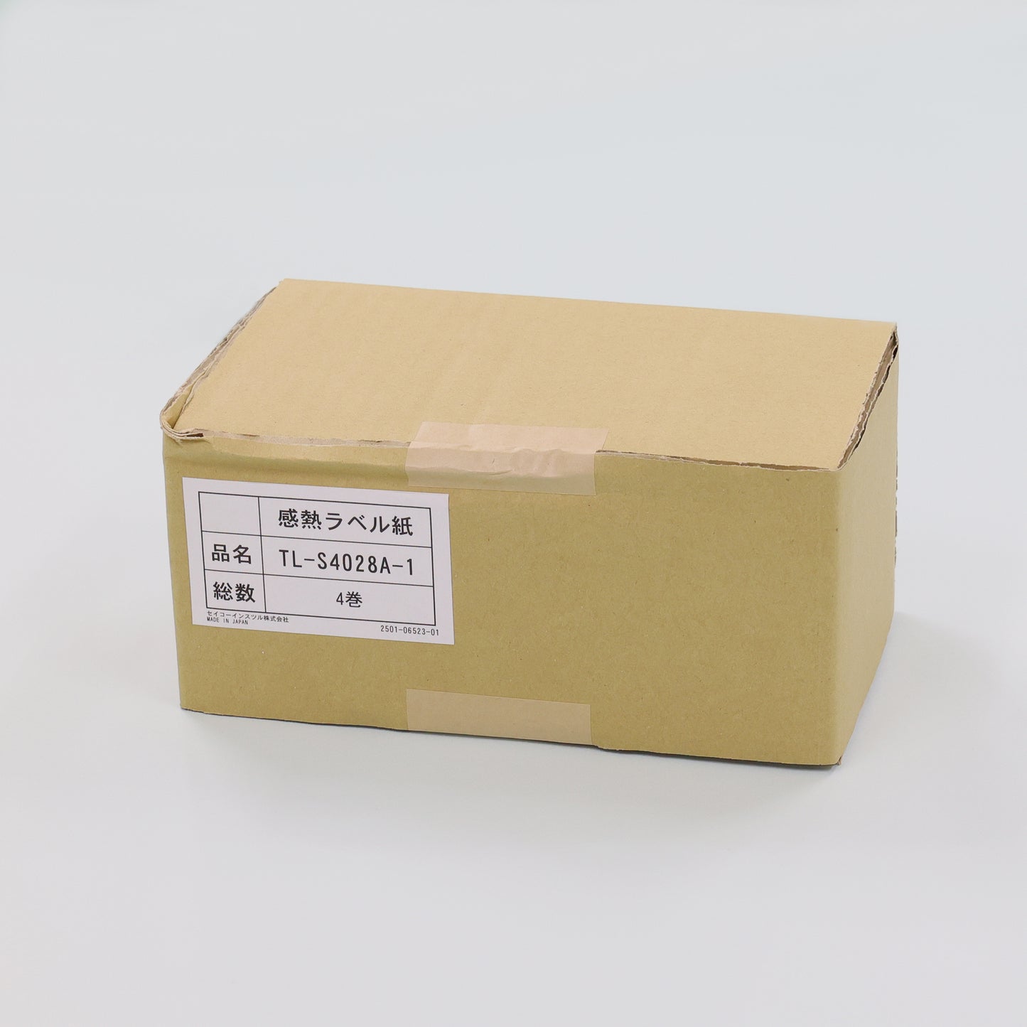 SLP721RT用台紙付きラベル 幅40mm×長さ28mm（4巻/箱）